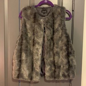 Topshop Faux Fur Vest